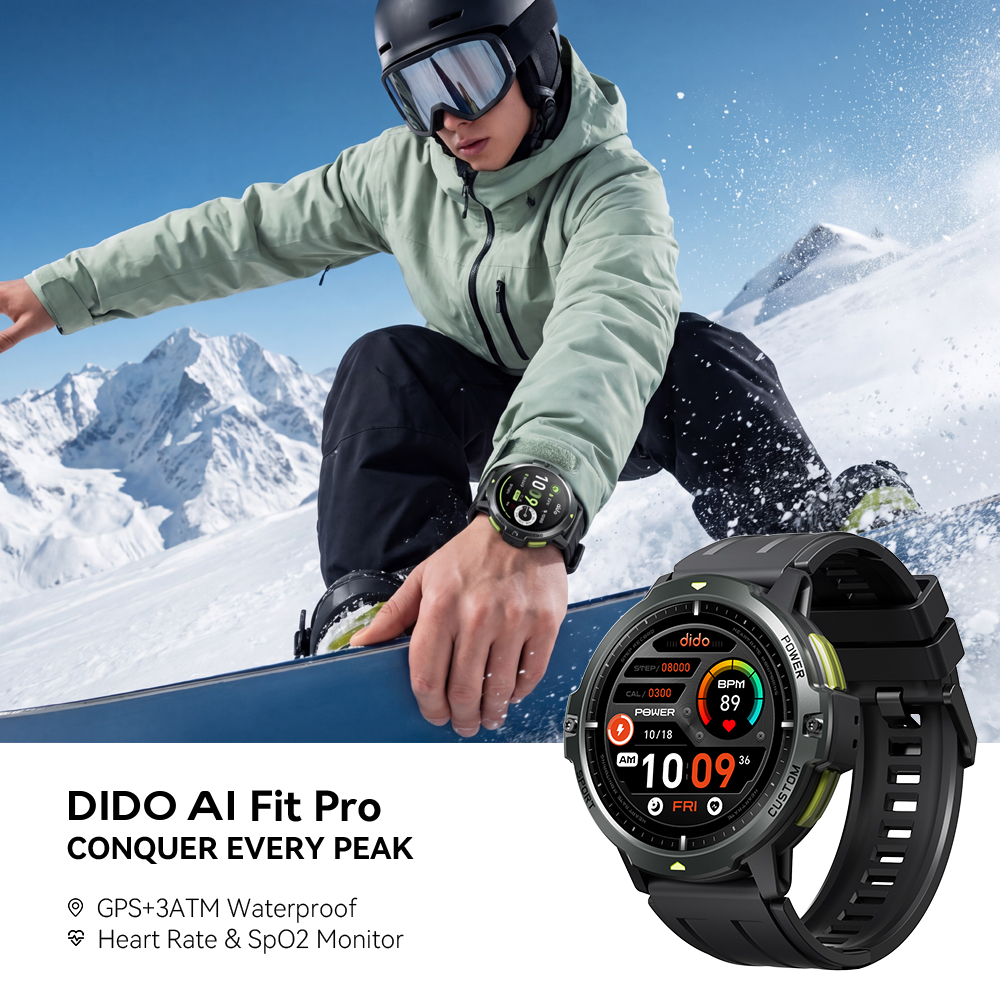 Outdoor Camping Japan - Dido AI Fit Pro GPS Smartwatch