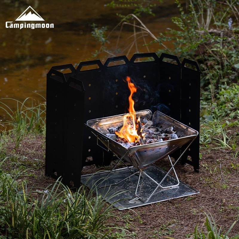 Outdoor Camping Fire Pit - CAMPINGMOON YD-40 YD-50 Large Outdoor Windproof