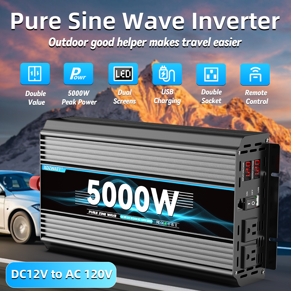 Outdoor Camping Usa - DC 12V 24V AC 120V 5000W