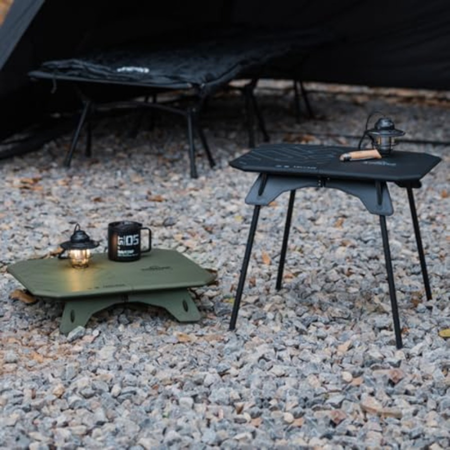 Outdoor Camping Cooking Table - Folding Camp Table 2 in 1