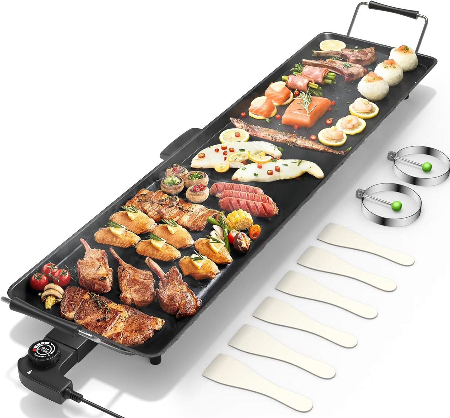 Outdoor Camping Cooking Table - Electric Griddle 35 Inch - 2000W