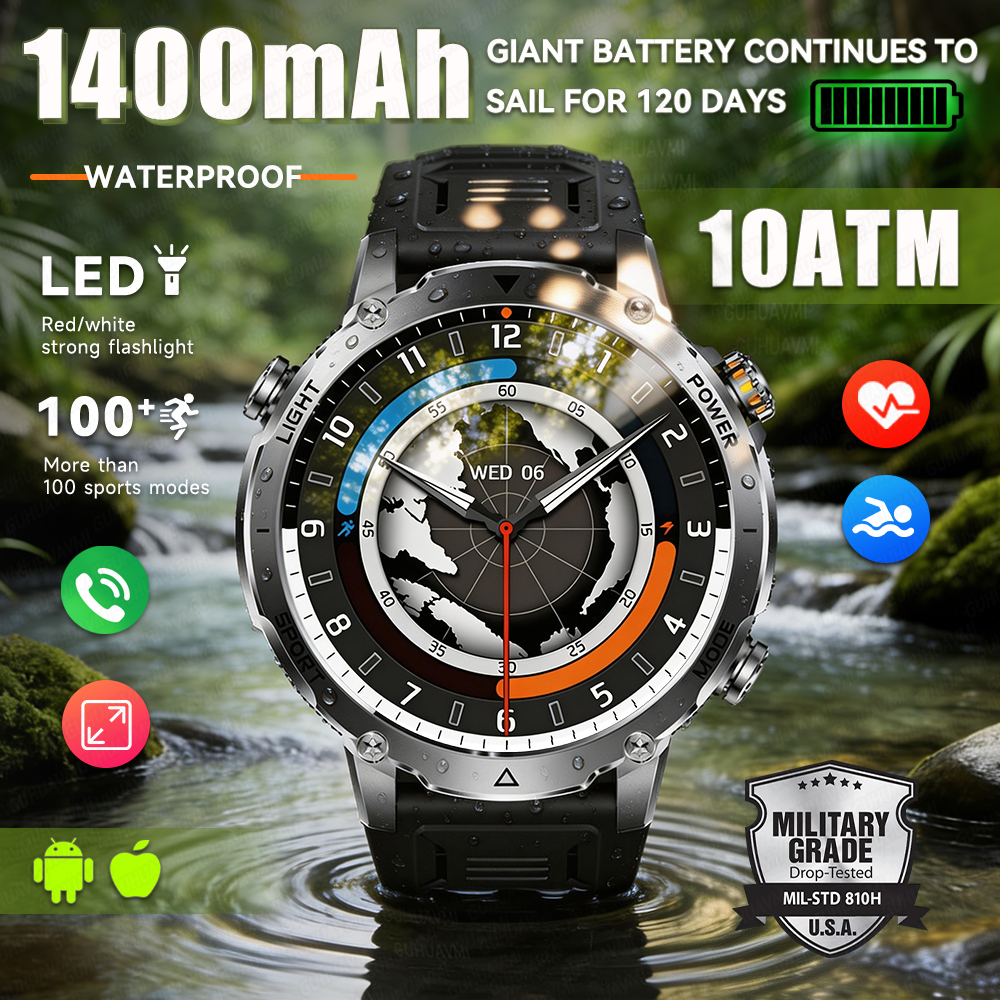 Outdoor Camping Japan - 2026 New Military Smart Watch Men