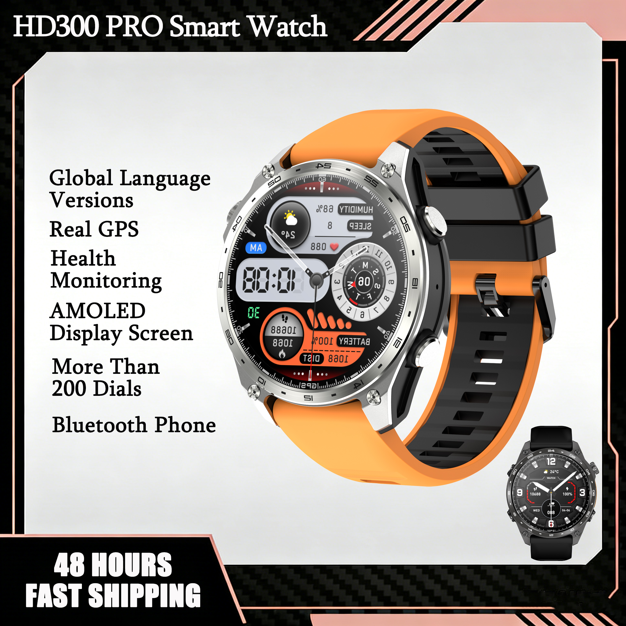 Outdoor Camping Japan - GPS Smart Watch for Outdoor HD300Pro