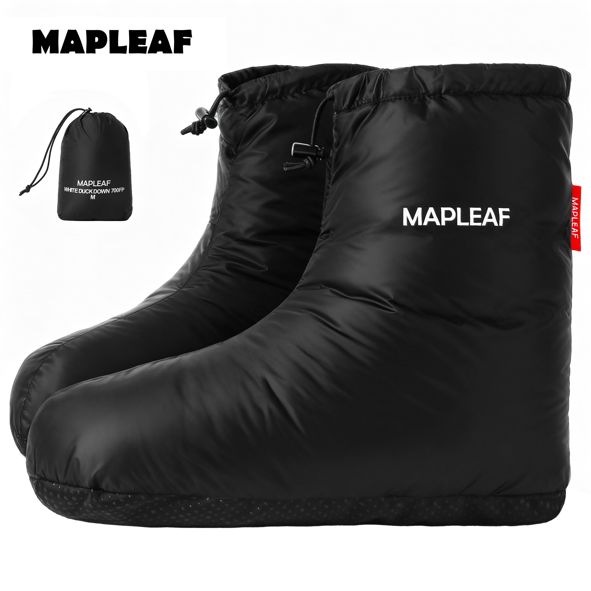 Outdoor Camping Slippers - MAPLEAF Down Booties Winter Warm Down