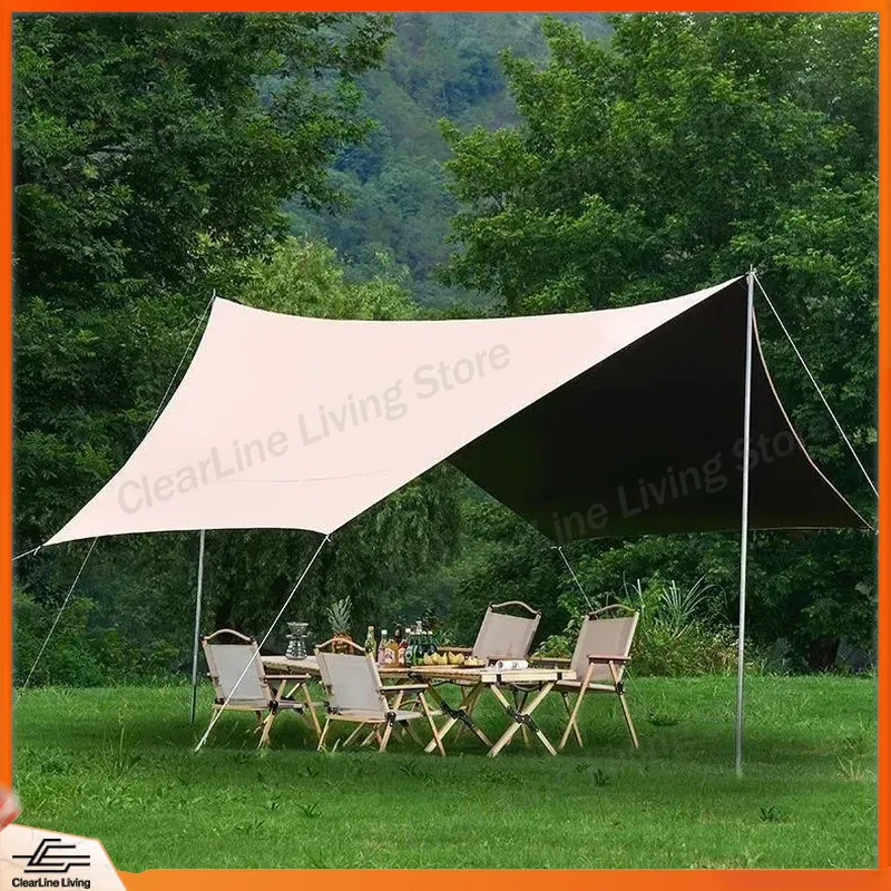 Outdoor Camping Canopy - Heavy Duty Vinyl Camping Canopy with