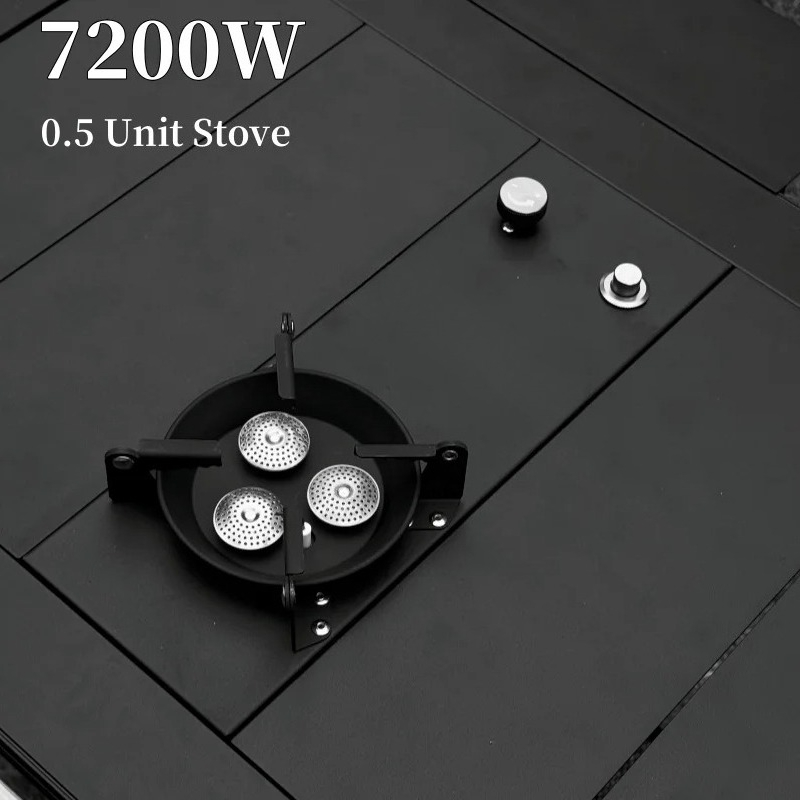 Outdoor Camping Cooking Table - Gas Stove 0.5 Unit Gas Stove
