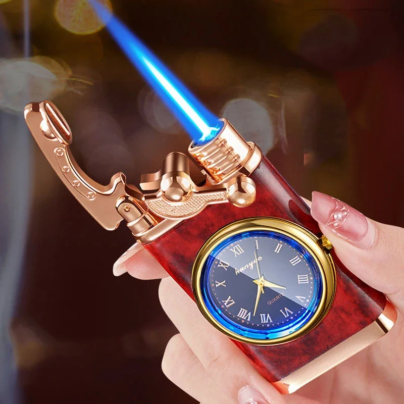 Outdoor Windproof Lighter - Windproof Gas Lighter Wrist Watch Cigar