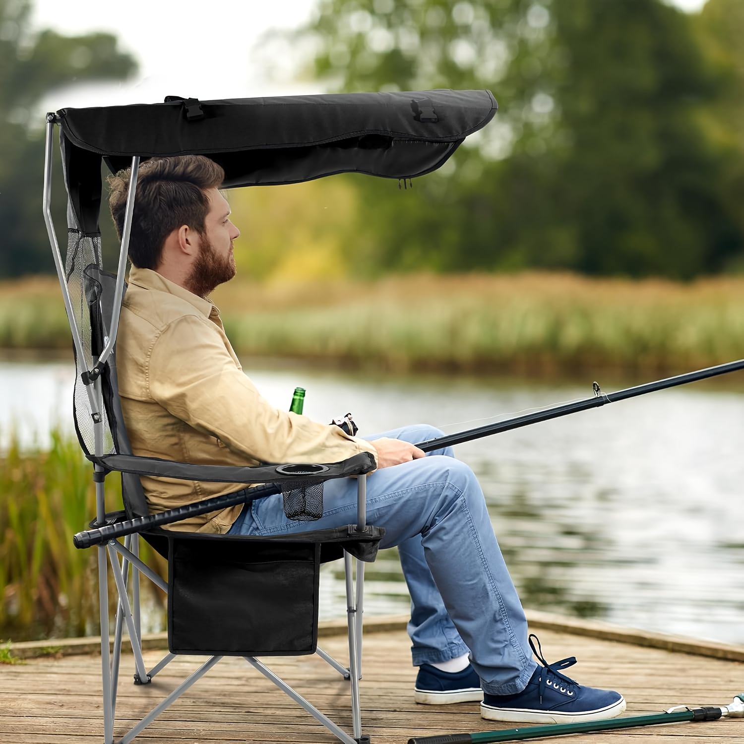 Camping Chairs, with Sunshade  - Outdoor Camping Canopy recensie en prijs