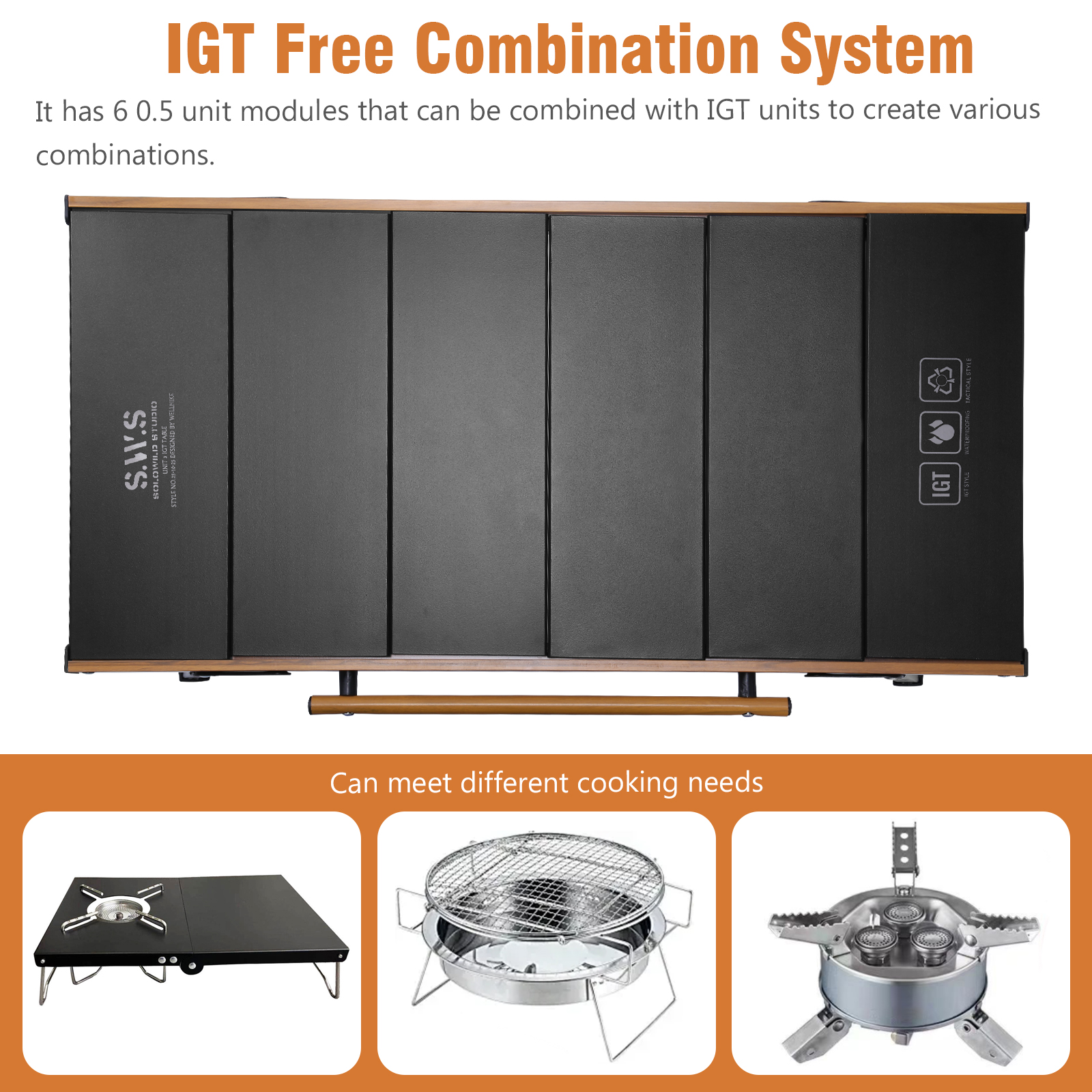 IGT Unit Combination Table wit - Outdoor Camping Cooking Table recensie en prijs
