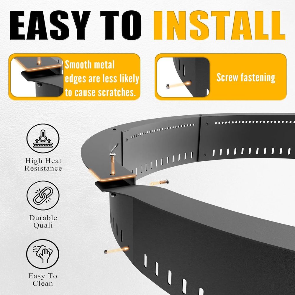 48-Inch Outdoor Fire Pit Liner - Outdoor Camping Fire Pit recensie en prijs
