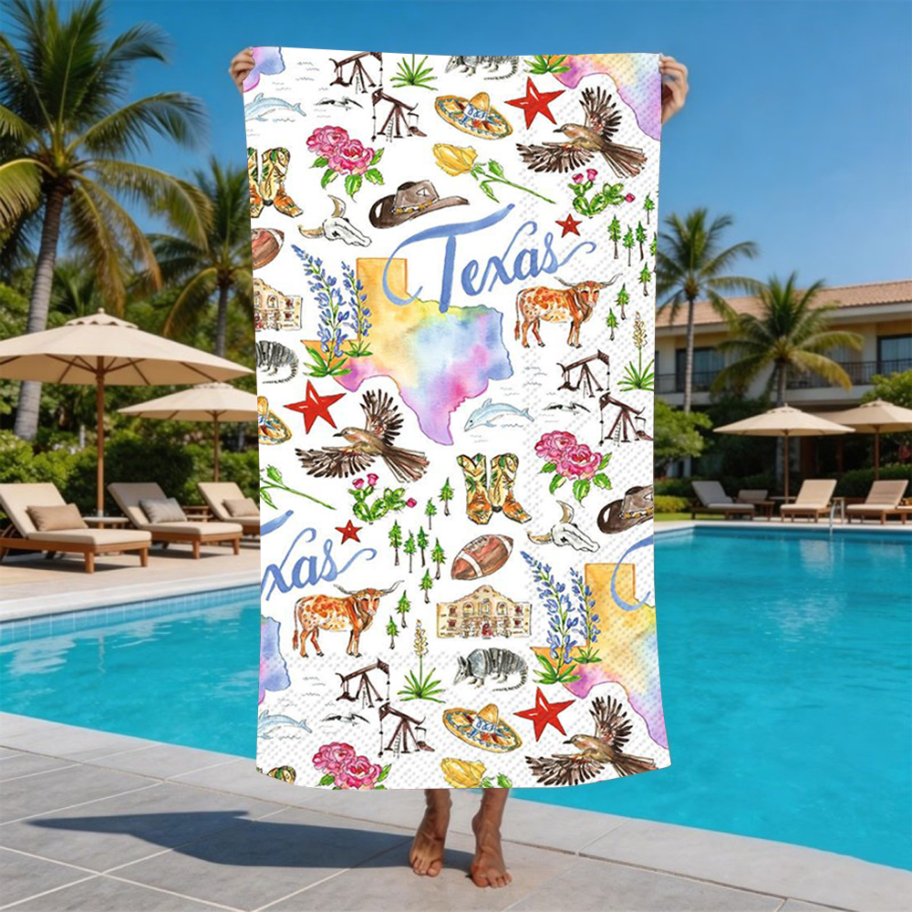 Watercolor Texas Western Cowbo - Outdoor Camping In Texas recensie en prijs