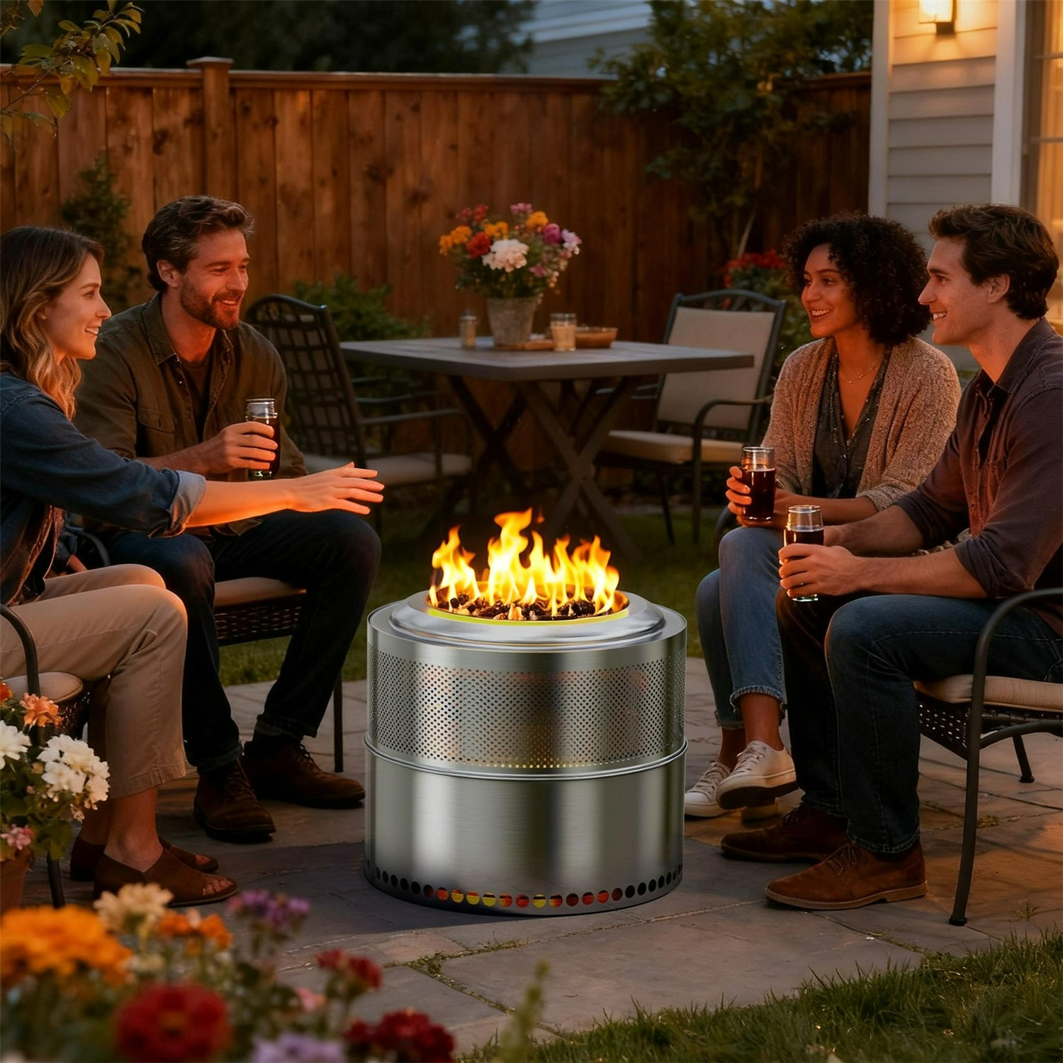50 CM Smokeless Camping Fire P - Outdoor Camping Fire Pit recensie en prijs