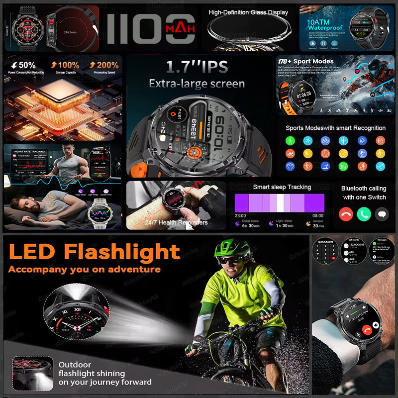 T-REX 3 Military Smartwatch Me - Outdoor Camping Japan recensie en prijs