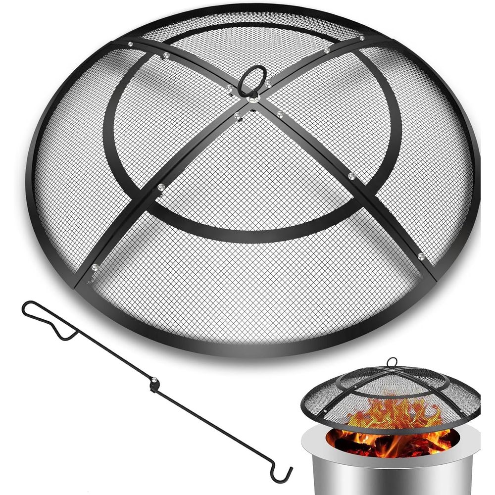 36 Inch Round Mesh Fire Pit Sc - Outdoor Camping Fire Pit recensie en prijs