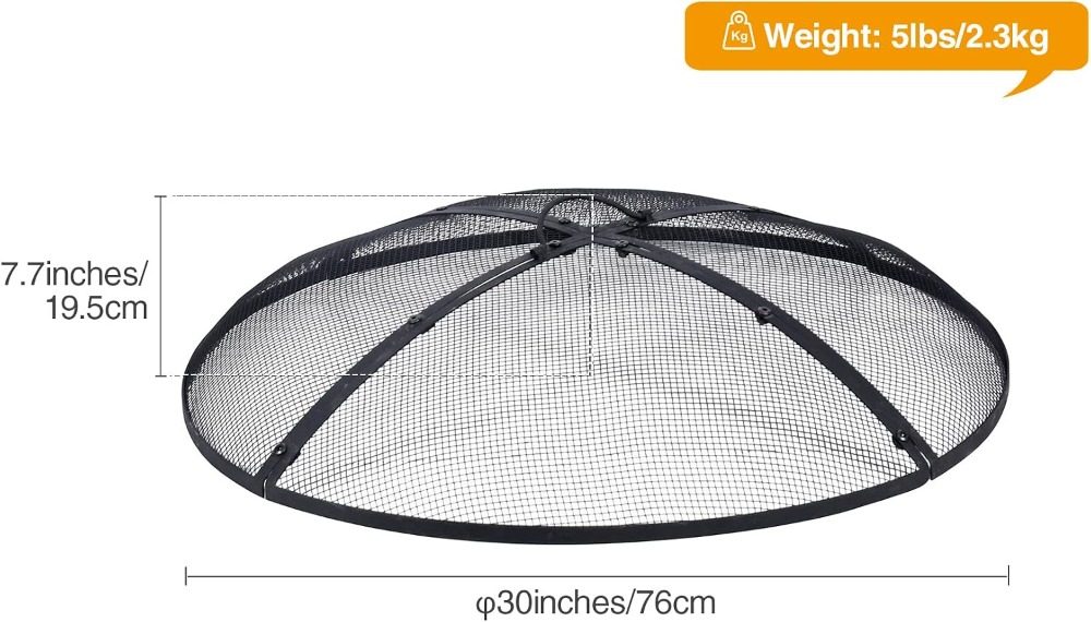 30 Inch Fire Pit Screen with H - Outdoor Camping Fire Pit recensie en prijs