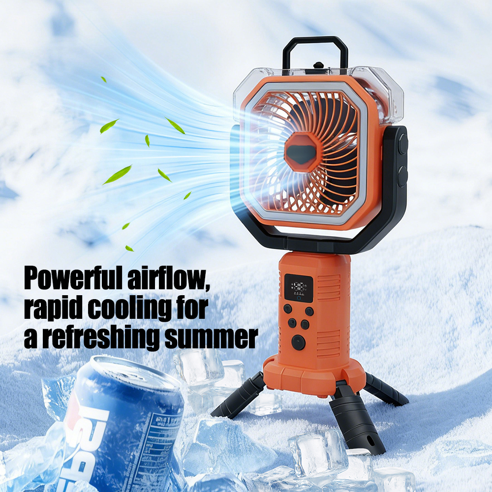 30000mAh Cooling Floor Fan wit - Outdoor Camping Misting Fan recensie en prijs