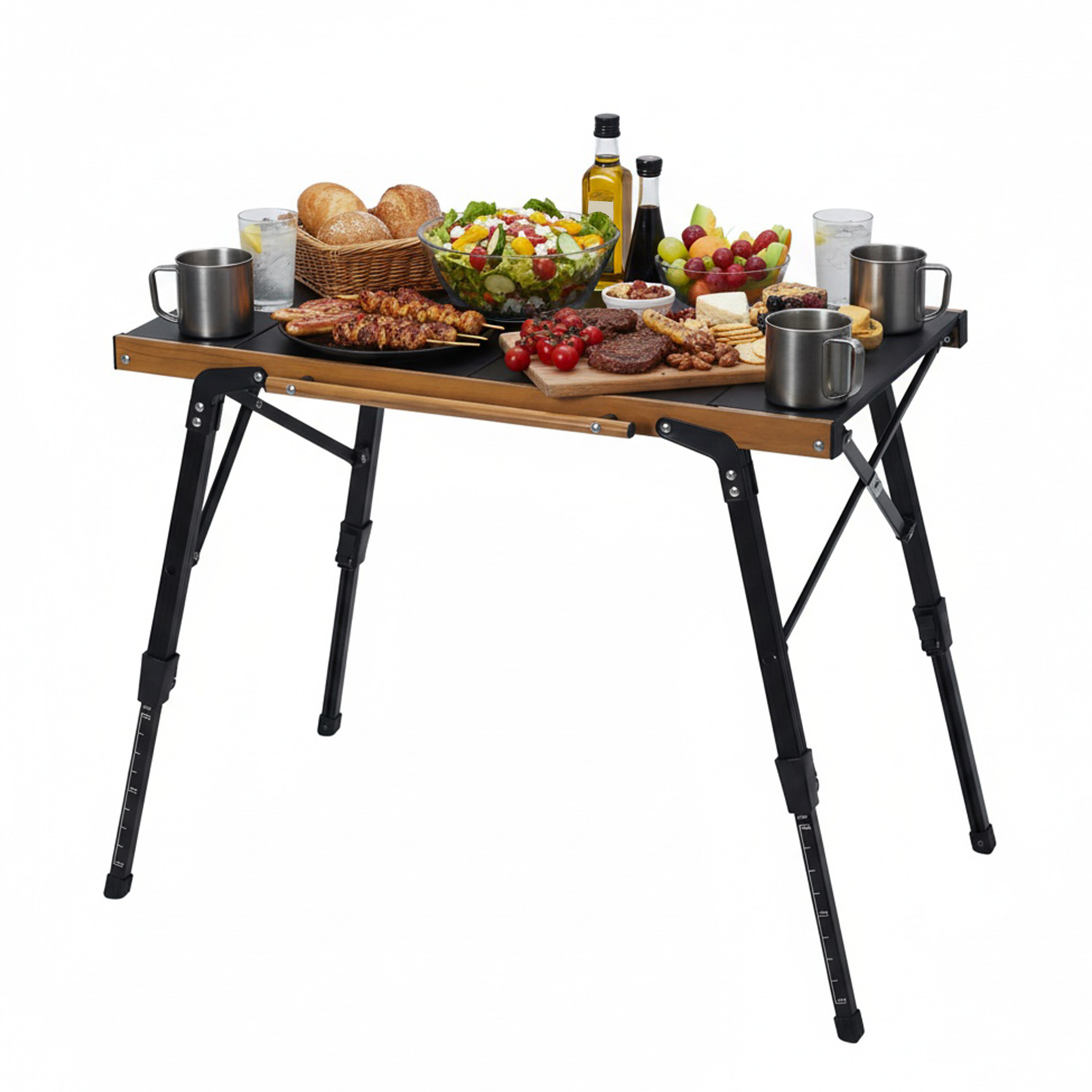 Portable Camping Table with St - Outdoor Camping Cooking Table recensie en prijs