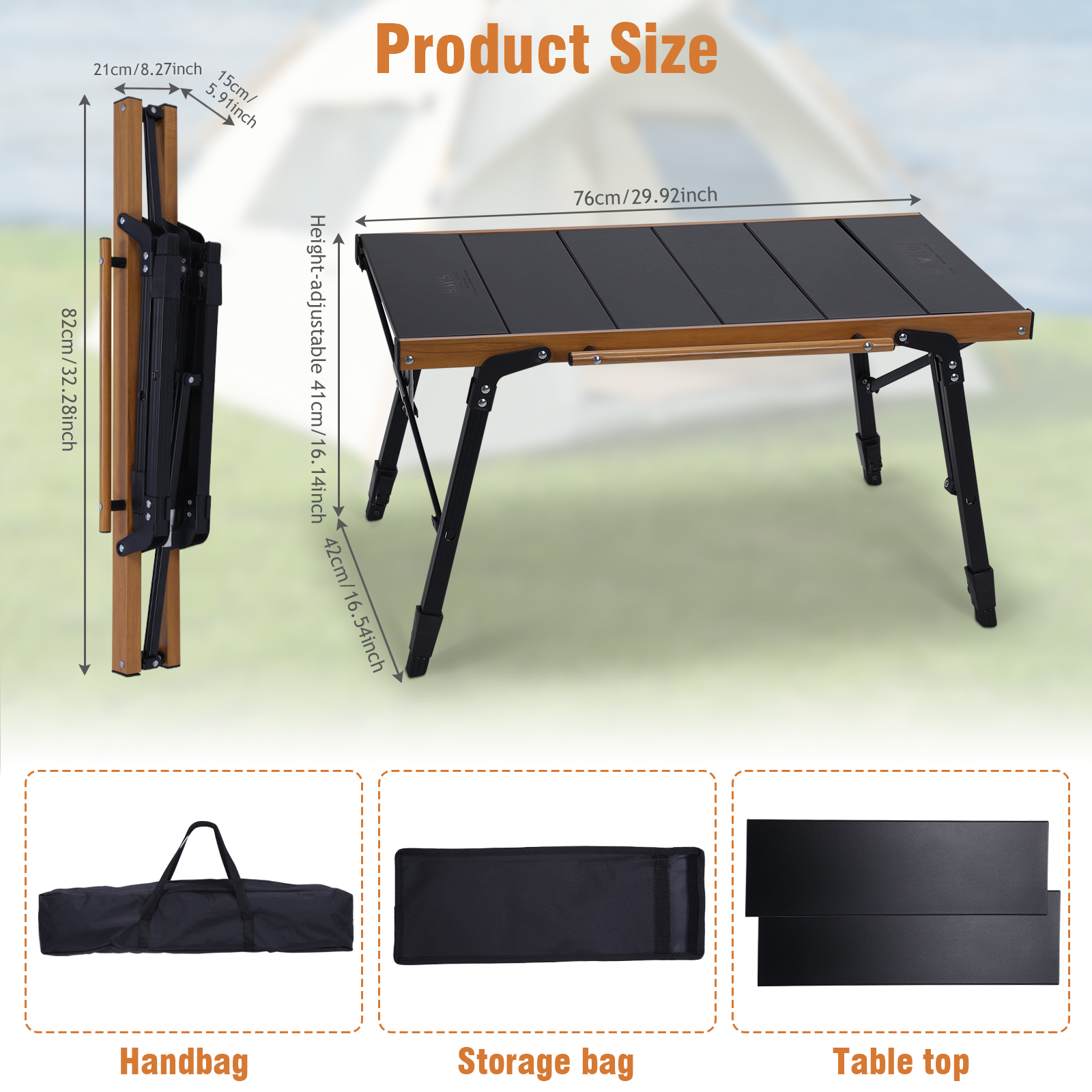 Portable Camping Table with St - Outdoor Camping Cooking Table recensie en prijs