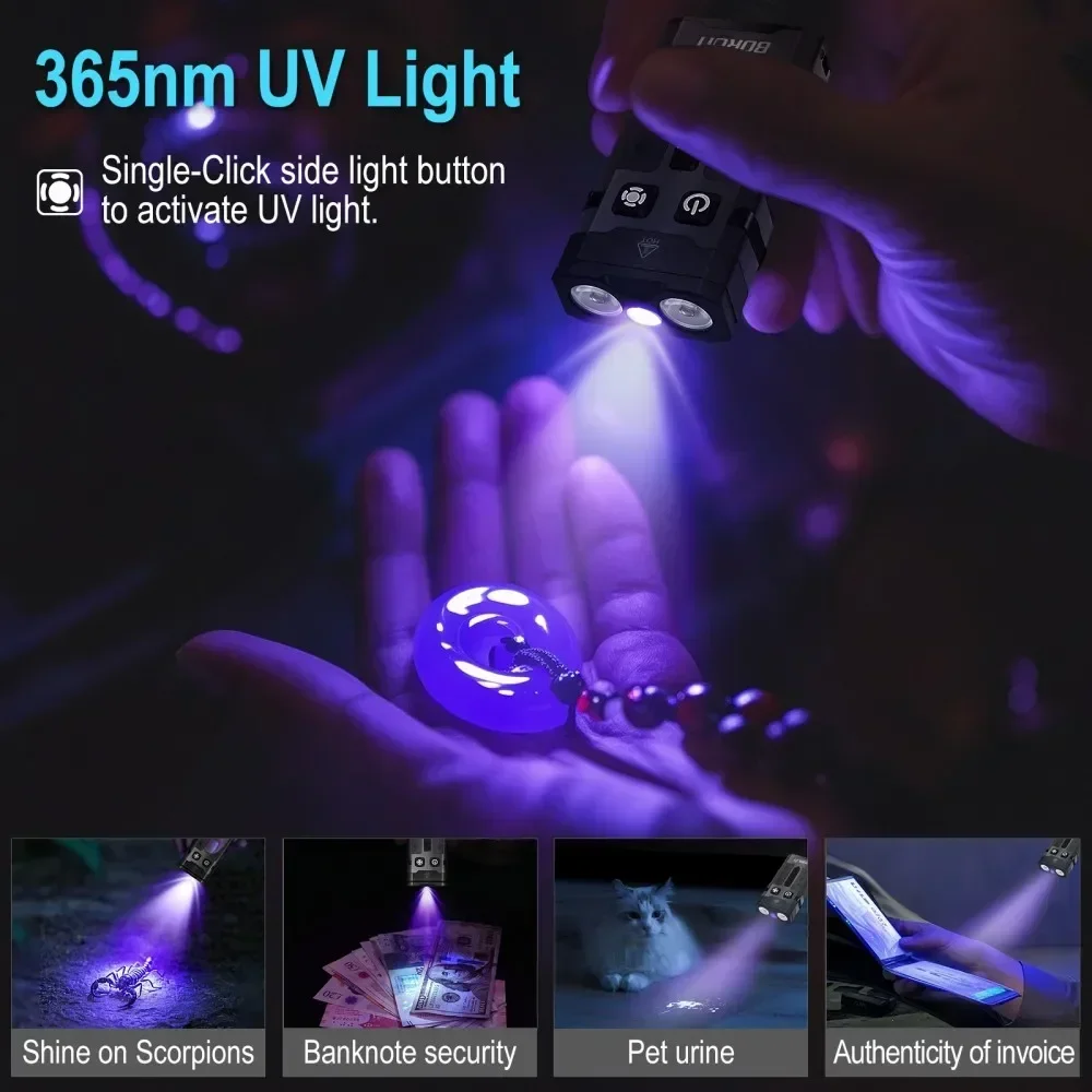 BORUiT EV20 1100LM EDC UV Keyc - Outdoor Camping Lantern recensie en prijs
