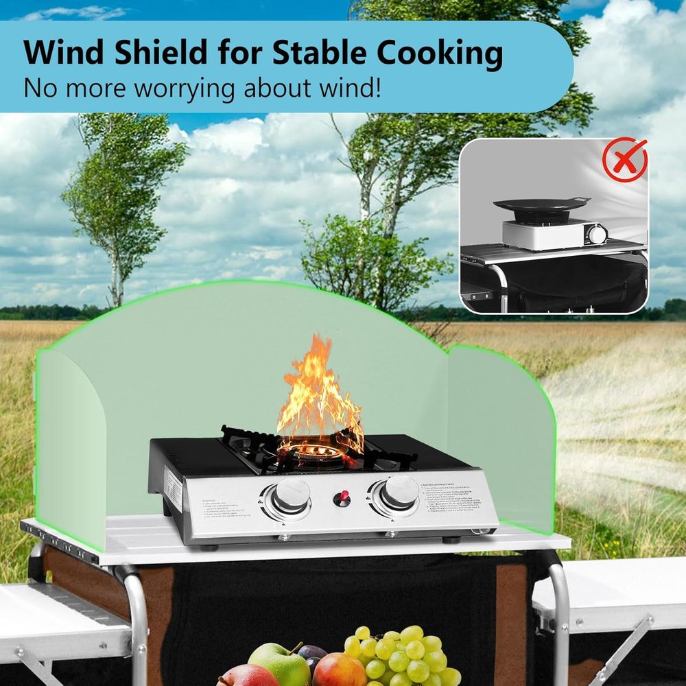 Camping Kitchen Table, Portabl - Outdoor Camping Cooking Table recensie en prijs