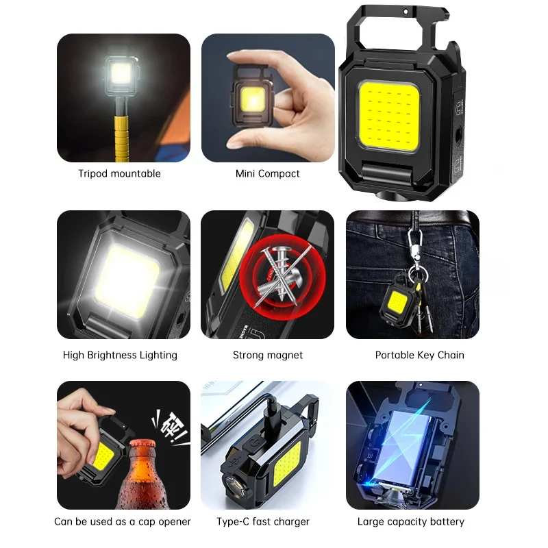 Mini Flashlight Keychain Light - Outdoor Camping Lantern recensie en prijs