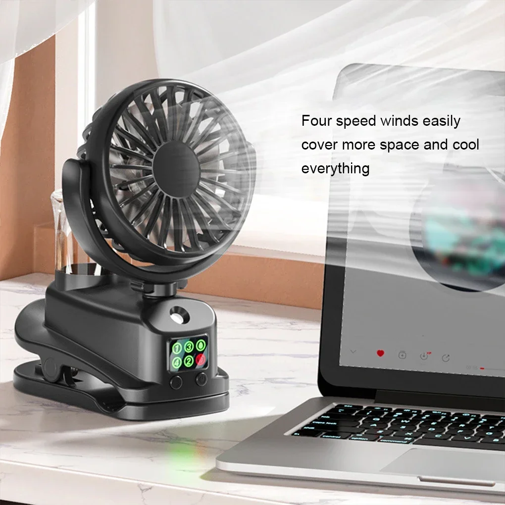 2026 Portable Clip Fan Recharg - Outdoor Camping Misting Fan recensie en prijs