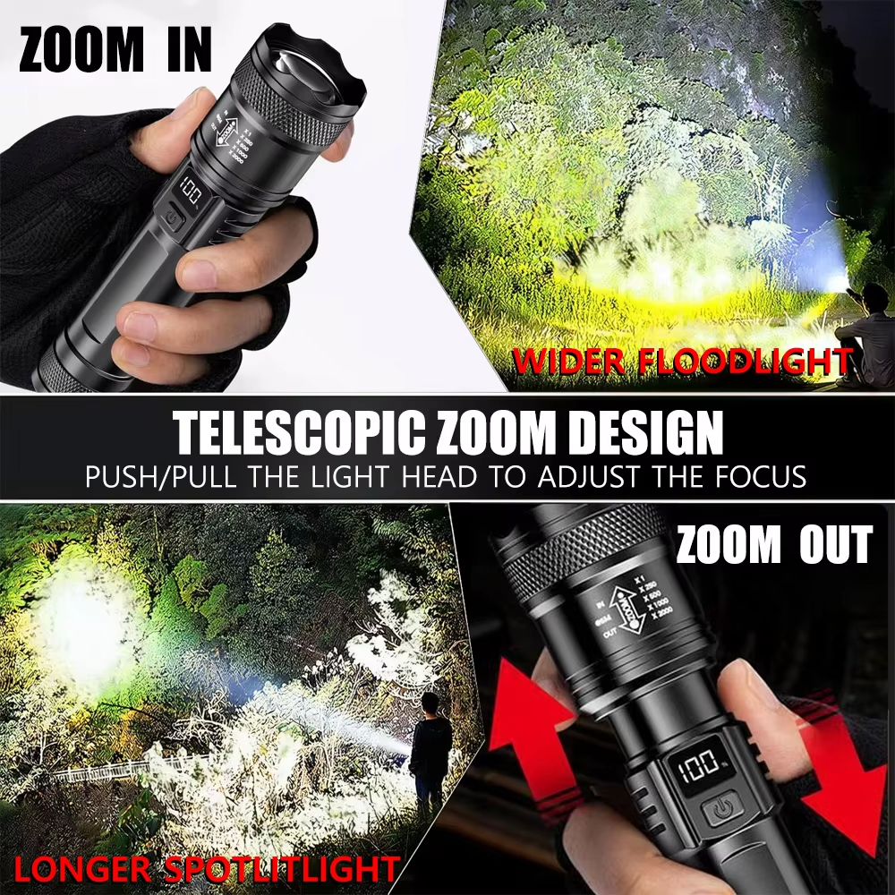 100000LM Ultra-bright Flashlig - Outdoor Camping Lantern recensie en prijs