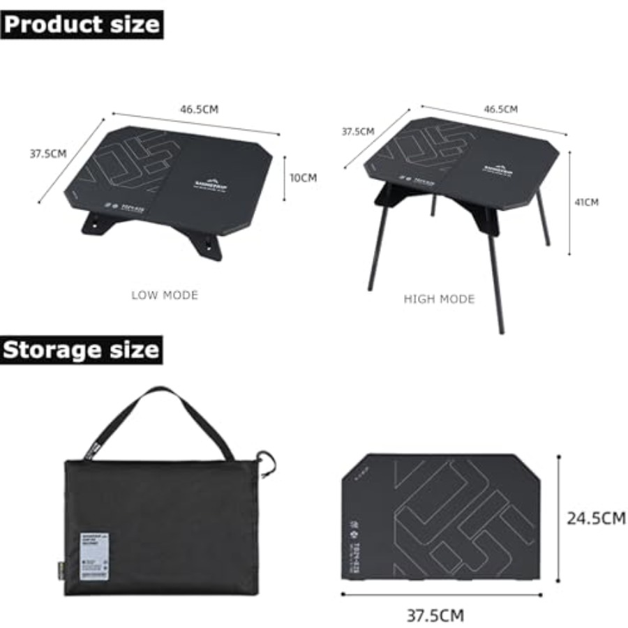 Folding Camp Table 2 in 1 Adju - Outdoor Camping Cooking Table recensie en prijs