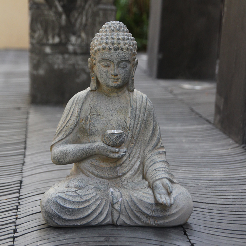 Resin Solar Buddha Statue Scul - Outdoor Camping Japan recensie en prijs
