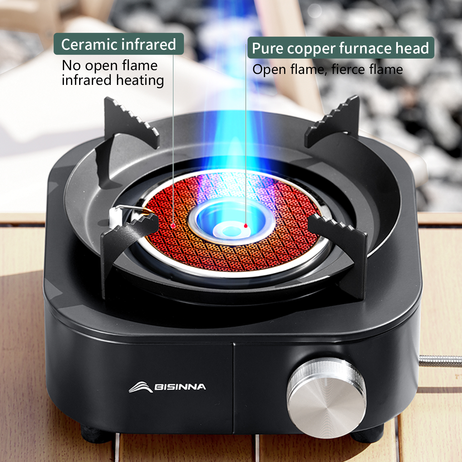 BISINNA 4000W High-power Infra - Outdoor Gas Camping Oven recensie en prijs