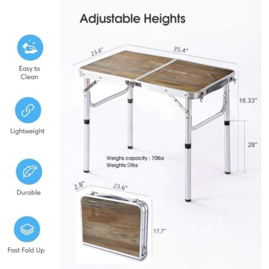 Aluminum Camp Table Folding Ta - Outdoor Camping Cooking Table recensie en prijs