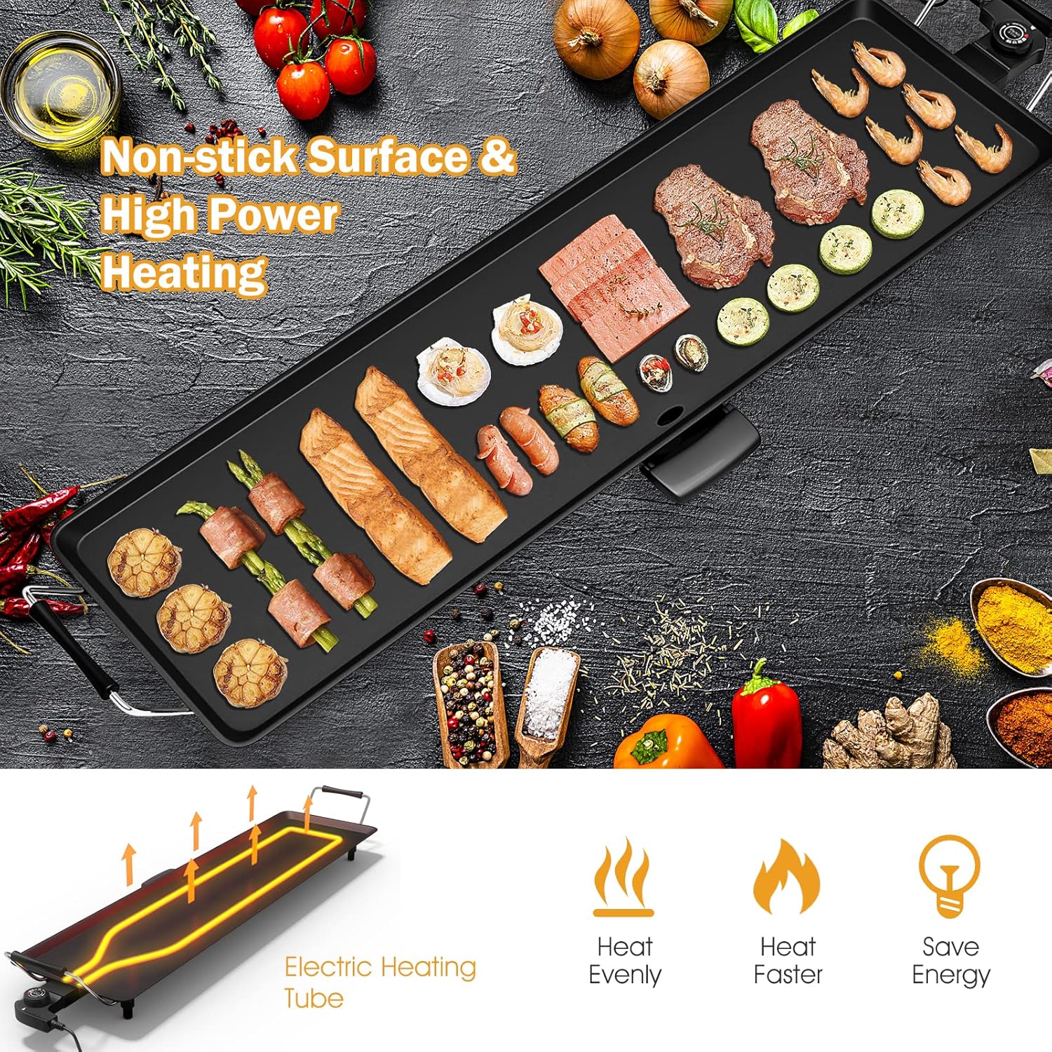 Electric Griddle 35 Inch - 200 - Outdoor Camping Cooking Table recensie en prijs
