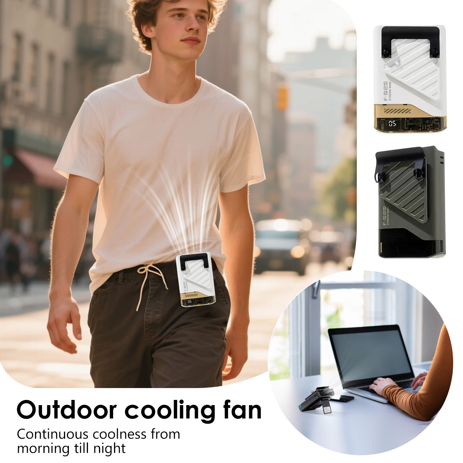 Portable Waist Fan Rechargeabl - Outdoor Camping Misting Fan recensie en prijs