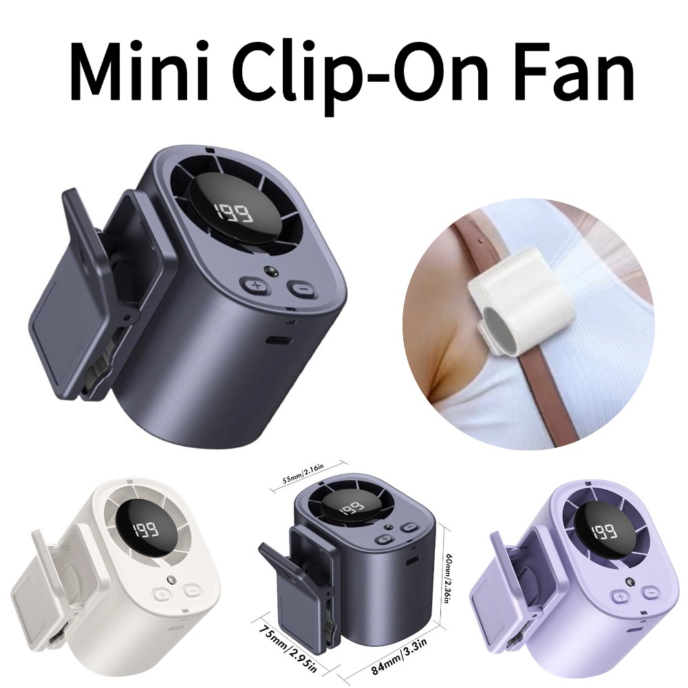 Mini Clip On Car Fan with LED  - Outdoor Camping Misting Fan recensie en prijs