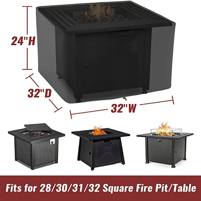 Waterproof Square Fire Pit Cov - Outdoor Camping Fire Pit recensie en prijs