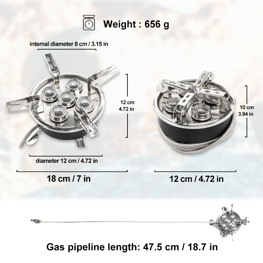 Widesea Camping 5in1 Gas Stove - Outdoor Gas Camping Oven recensie en prijs