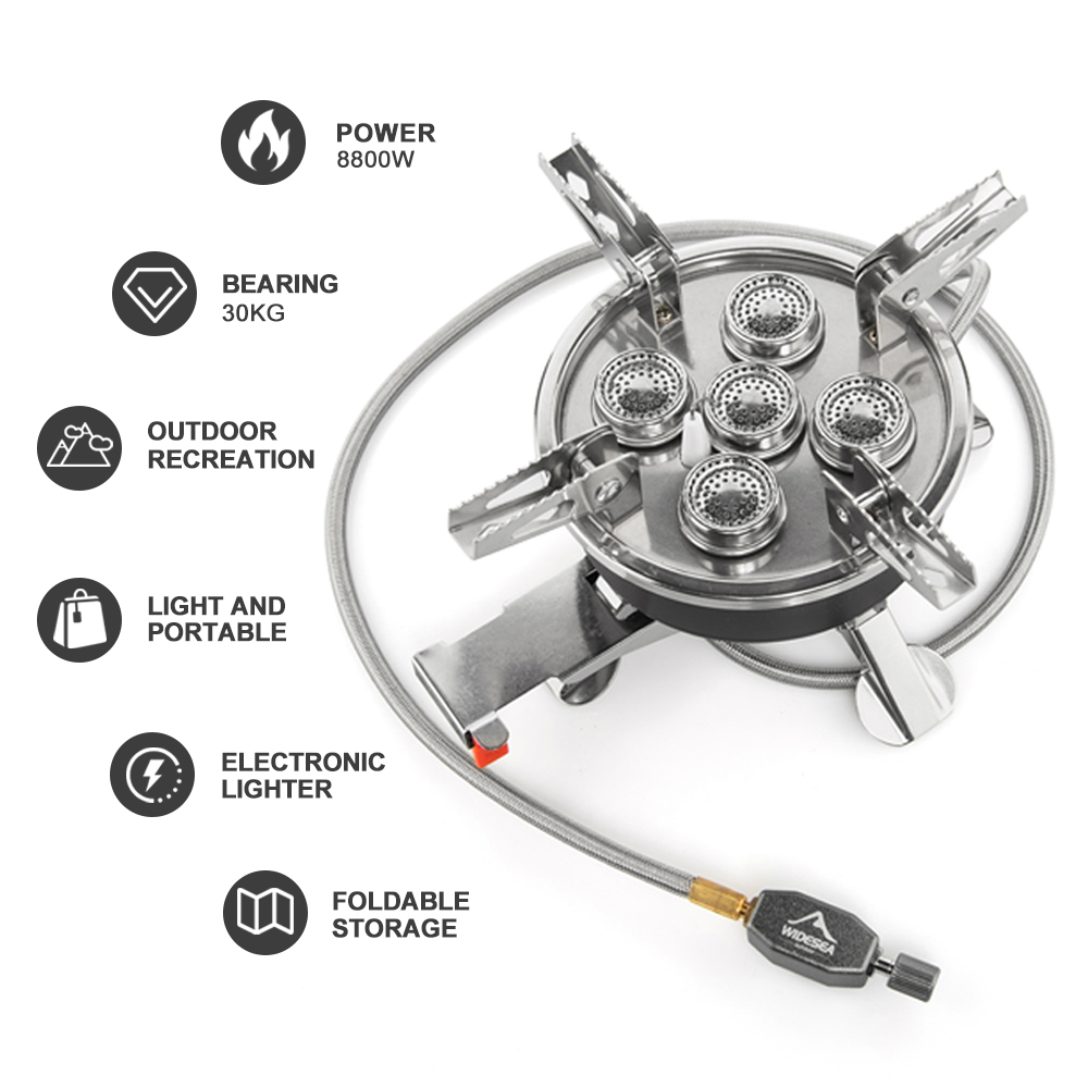 Widesea Camping 5in1 Gas Stove - Outdoor Gas Camping Oven recensie en prijs