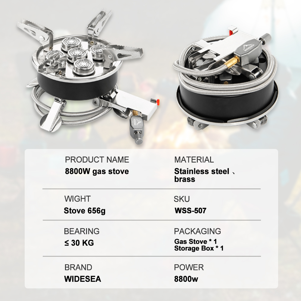 Widesea Camping 5in1 Gas Stove - Outdoor Gas Camping Oven recensie en prijs
