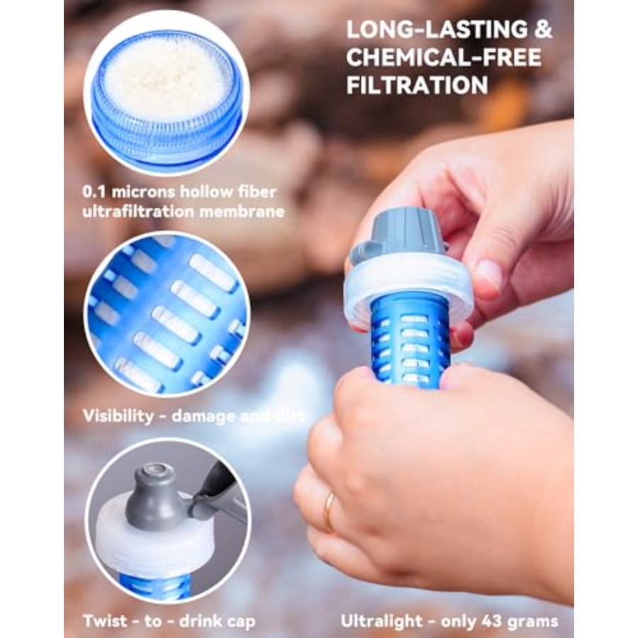 Outdoor Water Filter Bottle BP - Collapsible Water Bottle recensie en prijs