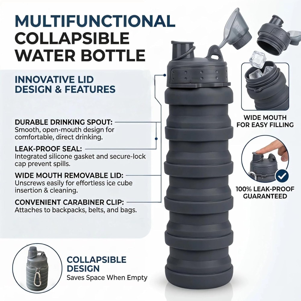 Collapsible Water Bottle 500ml - Collapsible Water Bottle recensie en prijs
