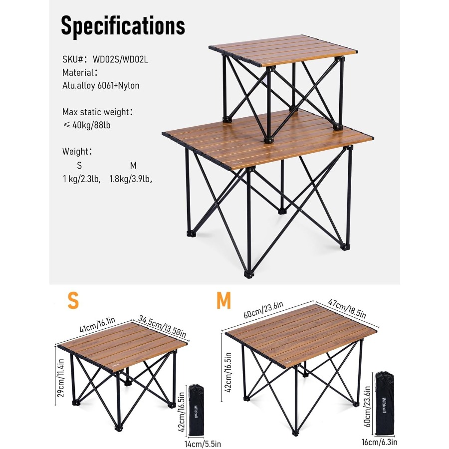 Ultralight Camping Table: Comp - Outdoor Camping Cooking Table recensie en prijs