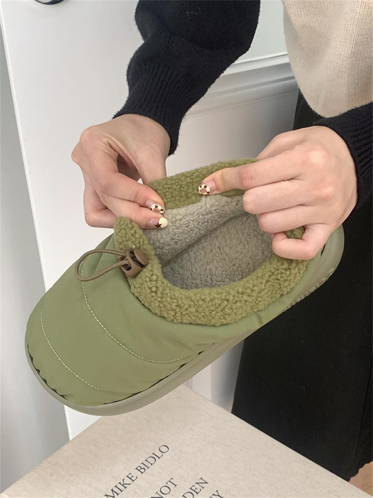 Warm Fleece Lined Casual Anti- - Outdoor Camping Slippers recensie en prijs