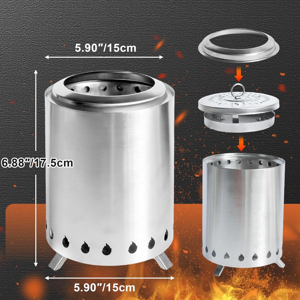 7 Inch Tabletop Fire Pit Outdo - Outdoor Camping Fire Pit recensie en prijs