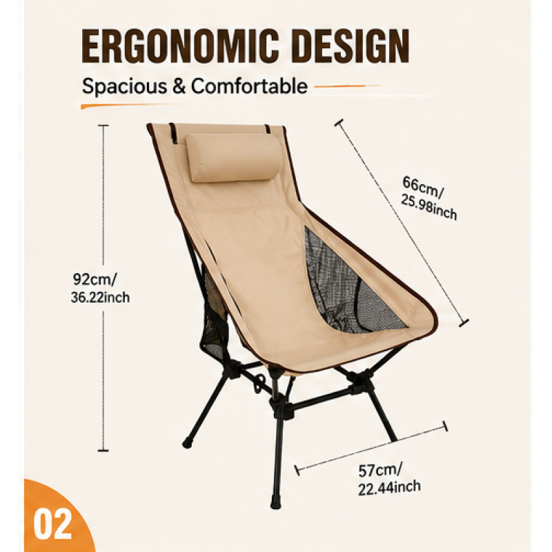 Portable Folding Camping Chair - Outdoor Camping Hammock Chair recensie en prijs