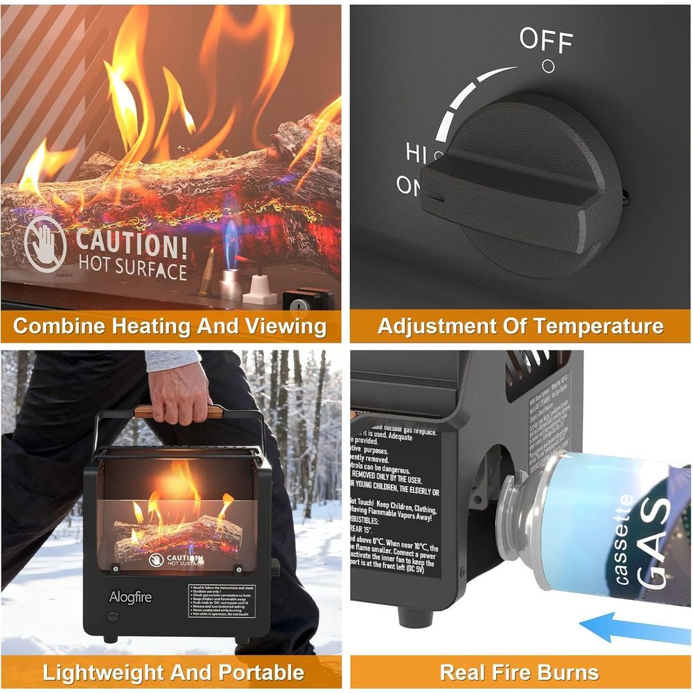 Portable 3-in-1 Gas Fire Pit,  - Outdoor Camping Fire Pit recensie en prijs