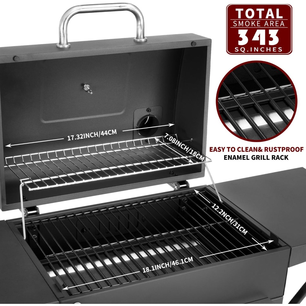 US Shipping Charcoal Grill wit - Outdoor Camping Cooking Table recensie en prijs