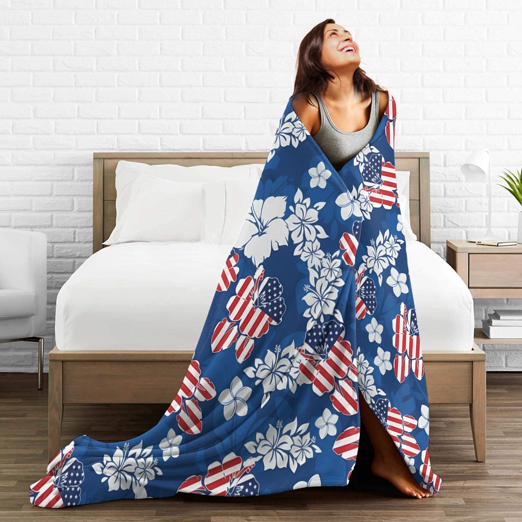 4th of July USA Warm Soft Blan - Outdoor Camping Usa recensie en prijs